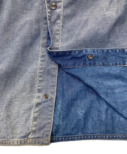 KAPITAL（キャピタル）KAPITAL (キャピタル) リバーシブルウエスタンデニムシャツ インディゴ サイズ:3の古着・服飾アイテム