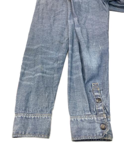 KAPITAL（キャピタル）KAPITAL (キャピタル) リバーシブルウエスタンデニムシャツ インディゴ サイズ:3の古着・服飾アイテム