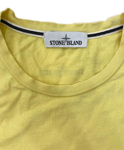 STONE ISLAND（ストーンアイランド）STONE ISLAND (ストーンアイランド) プリントTシャツ イエロー サイズ:XLの古着・服飾アイテム