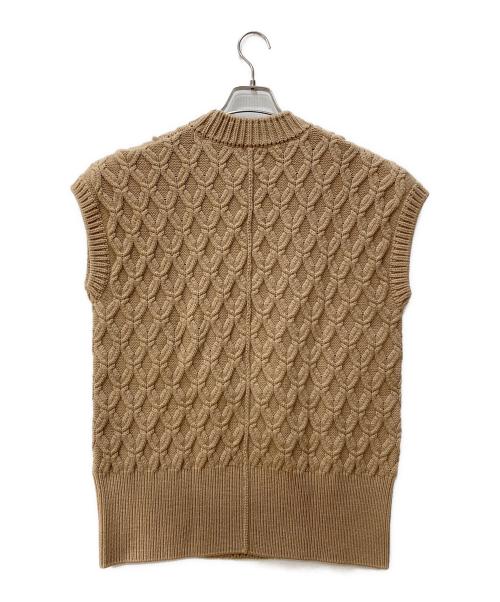 BATONER（バトナ―）BATONER (バトナ―) Demi-Luxe BEAMS (デミルクス ビームス) DIFFERENT GAUGE VEST ベージュ サイズ:1の古着・服飾アイテム