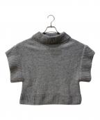 AK+1エーケーワン）の古着「ポンチョ ニット プルオーバー」｜グレー