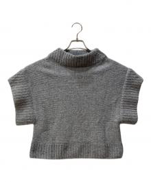 AK+1（エーケーワン）の古着「ポンチョ ニット プルオーバー」｜グレー