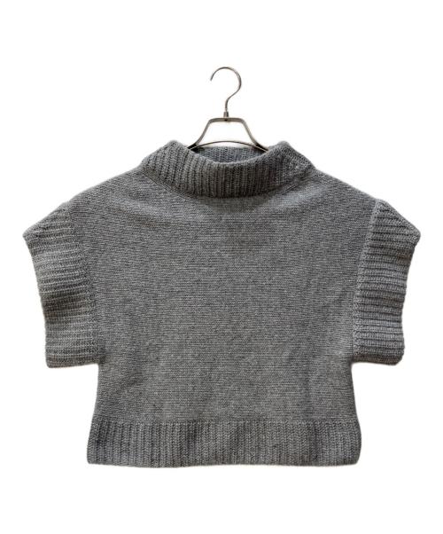 AK+1（エーケーワン）AK+1 (エーケーワン) ポンチョ ニット プルオーバー グレー サイズ:ONE SIZEの古着・服飾アイテム