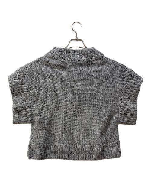 AK+1（エーケーワン）AK+1 (エーケーワン) ポンチョ ニット プルオーバー グレー サイズ:ONE SIZEの古着・服飾アイテム