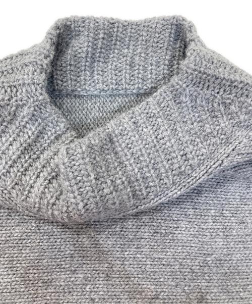 AK+1（エーケーワン）AK+1 (エーケーワン) ポンチョ ニット プルオーバー グレー サイズ:ONE SIZEの古着・服飾アイテム