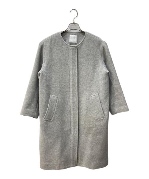 Spick and Span（スピック＆スパン）Spick and Span (スピックアンドスパン) ノーカラーコート グレー サイズ:36の古着・服飾アイテム