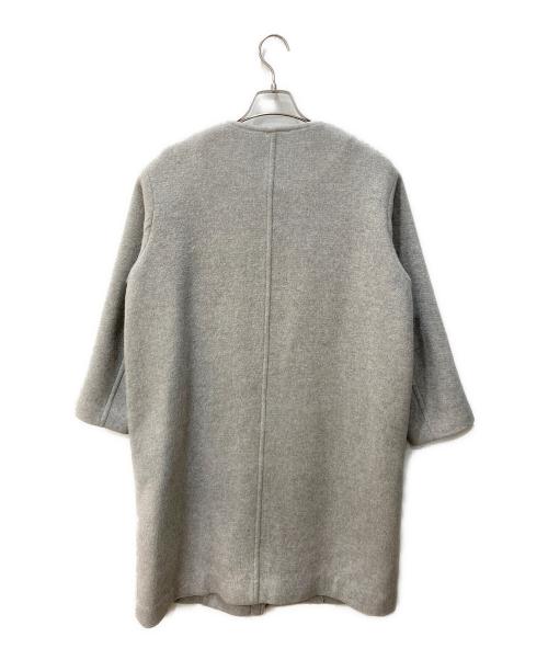 Spick and Span（スピック＆スパン）Spick and Span (スピックアンドスパン) ノーカラーコート グレー サイズ:36の古着・服飾アイテム