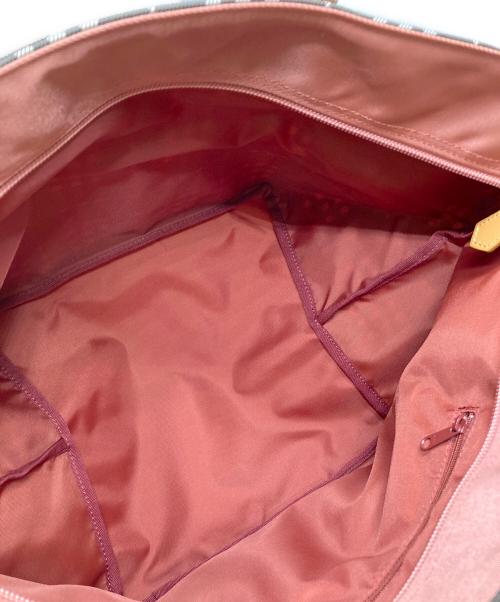 BURBERRY BLUE LABEL（バーバリーロンドンブルーレーベル）BURBERRY BLUE LABEL (バーバリーロンドンブルーレーベル) ナイロントートバッグ ブラウンの古着・服飾アイテム