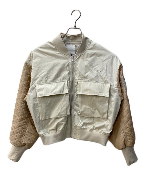JEANASIS（ジーナシス）JEANASIS (ジーナシス) 中綿ジャケット ベージュ サイズ:Freeの古着・服飾アイテム