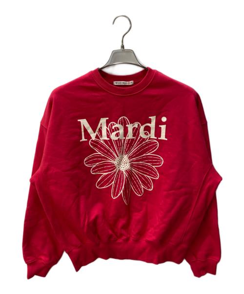 Mardi Mercredi（マルディメクルディ）MARDI MERCREDI (マルディメクルディ) 花柄プリントスウェット レッド サイズ:FREE 未使用品の古着・服飾アイテム