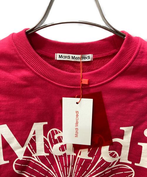 Mardi Mercredi（マルディメクルディ）MARDI MERCREDI (マルディメクルディ) 花柄プリントスウェット レッド サイズ:FREE 未使用品の古着・服飾アイテム