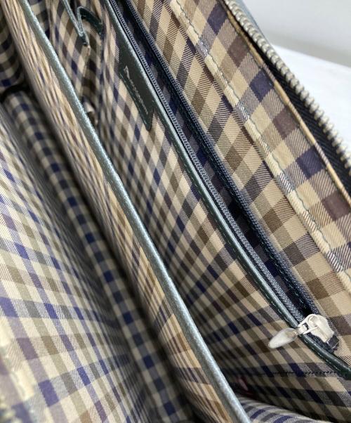 Aquascutum（アクアスキュータム）Aquascutum (アクアスキュータム) レザーブリーフケース グレーの古着・服飾アイテム