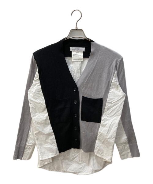 MAISON MAVERICK PRESENTS（メゾンマーベリック プレゼンツ）MAISON MAVERICK PRESENTS (メゾンマーベリック プレゼンツ) 切替カーディガン ブラック×ホワイト サイズ:サイズ表記無しの古着・服飾アイテム