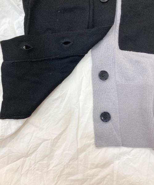 MAISON MAVERICK PRESENTS（メゾンマーベリック プレゼンツ）MAISON MAVERICK PRESENTS (メゾンマーベリック プレゼンツ) 切替カーディガン ブラック×ホワイト サイズ:サイズ表記無しの古着・服飾アイテム