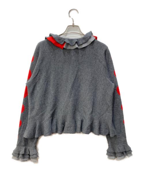 TOKUKO1erVOL（トクコプルミエヴォル）TOKUKO1erVOL (トクコプルミエヴォル) ウールカーディガン グレー サイズ:9の古着・服飾アイテム