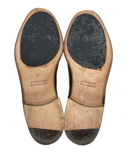 HERMES（エルメス）HERMES (エルメス) サイドゴアシューズ ブラウン サイズ:35 1/2の古着・服飾アイテム