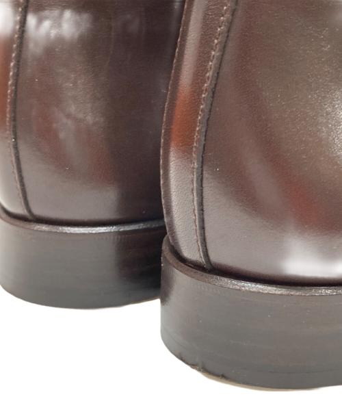 HERMES（エルメス）HERMES (エルメス) サイドゴアシューズ ブラウン サイズ:35 1/2の古着・服飾アイテム