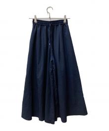URBAN RESEARCH（アーバンリサーチ）の古着「撥水ギャザーワイドパンツ」｜ネイビー