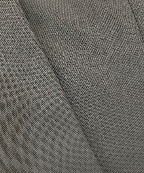 PLST（プラステ）PLST (プラステ) ハイストレッチトリコットカラーレスダブルジャケット グレー サイズ:Sの古着・服飾アイテム