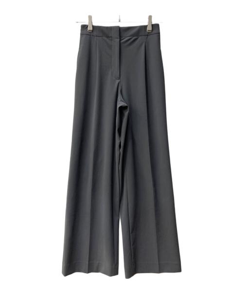 PLST（プラステ）PLST (プラステ) ハイストレッチトリコットストレートパンツ グレー サイズ:Sの古着・服飾アイテム