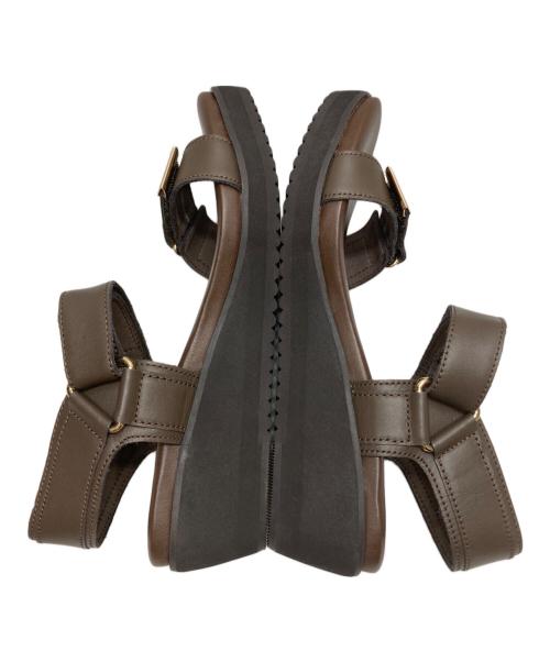 GINZA kanematsu（ギンザ カネマツ）GINZA kanematsu (ギンザ カネマツ) アンクルストラップパンプス ブラウン サイズ:24の古着・服飾アイテム