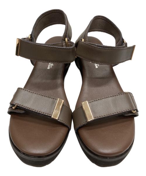 GINZA kanematsu（ギンザ カネマツ）GINZA kanematsu (ギンザ カネマツ) アンクルストラップパンプス ブラウン サイズ:24の古着・服飾アイテム