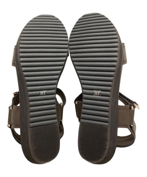 GINZA kanematsu（ギンザ カネマツ）GINZA kanematsu (ギンザ カネマツ) アンクルストラップパンプス ブラウン サイズ:24の古着・服飾アイテム