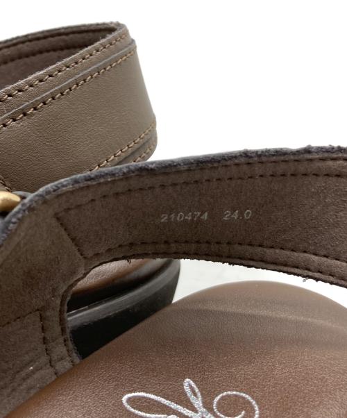 GINZA kanematsu（ギンザ カネマツ）GINZA kanematsu (ギンザ カネマツ) アンクルストラップパンプス ブラウン サイズ:24の古着・服飾アイテム