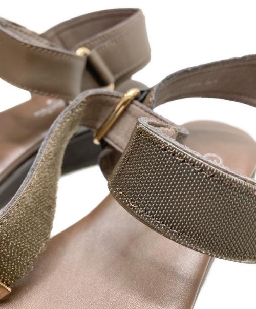 GINZA kanematsu（ギンザ カネマツ）GINZA kanematsu (ギンザ カネマツ) アンクルストラップパンプス ブラウン サイズ:24の古着・服飾アイテム