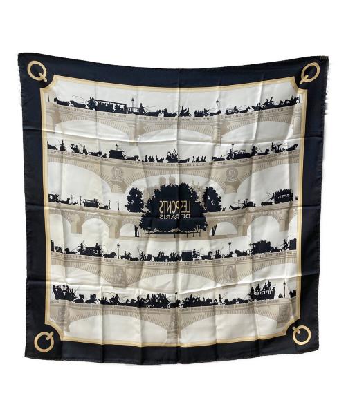 HERMES（エルメス）HERMES (エルメス) カレ90パリの橋 ブラックの古着・服飾アイテム