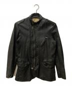 AVIREXアヴィレックス）の古着「ラムレザージャケット」｜ブラック