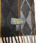 Vivienne Westwood (ヴィヴィアンウエストウッド) ウールマフラー ブラック：5000円