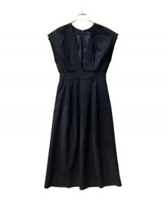 中古・古着通販】PRADA (プラダ) ノースリーブワンピース ブラック