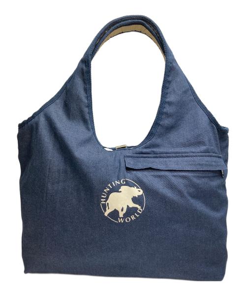 HUNTING WORLD（ハンティングワールド）HUNTING WORLD (ハンティングワールド) リバーシブルトートバッグ ネイビーの古着・服飾アイテム