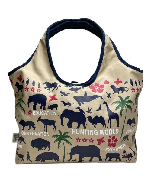 HUNTING WORLD（ハンティングワールド）HUNTING WORLD (ハンティングワールド) リバーシブルトートバッグ ネイビーの古着・服飾アイテム