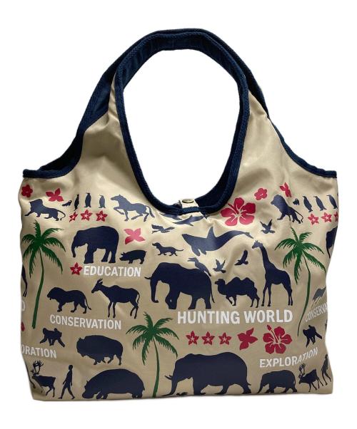 HUNTING WORLD（ハンティングワールド）HUNTING WORLD (ハンティングワールド) リバーシブルトートバッグ ネイビーの古着・服飾アイテム