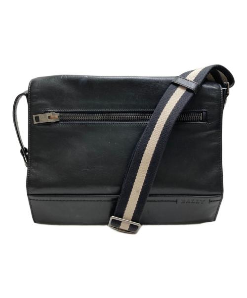 BALLY（バリー）BALLY (バリー) TAMRAC レザーショルダーバッグ ブラックの古着・服飾アイテム