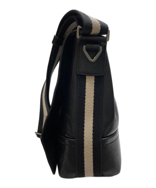 BALLY（バリー）BALLY (バリー) TAMRAC レザーショルダーバッグ ブラックの古着・服飾アイテム