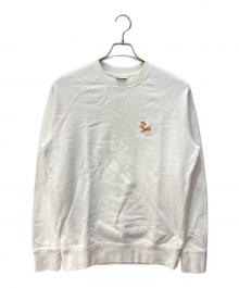 maison kitsune（メゾンキツネ）の古着「チラックスワッペンスウェット」｜ホワイト