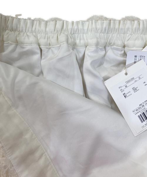 CADUNE（カデュネ）CADUNE (カデュネ) フラッグヤーンスカート アイボリー サイズ:38の古着・服飾アイテム