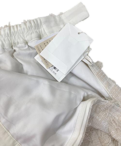 CADUNE（カデュネ）CADUNE (カデュネ) フラッグヤーンスカート アイボリー サイズ:38の古着・服飾アイテム