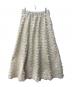CADUNE (カデュネ) フラッグヤーンスカート アイボリー サイズ:38：5000円