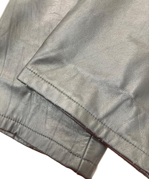 comme ca（コムサ）comme ca (コムサ) レザーパンツ ブラック サイズ:50の古着・服飾アイテム