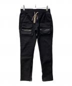 DANKE SCHONダンケ シェーン）の古着「STRETCH TWILL FLAP POCKET PANTS」｜ブラック