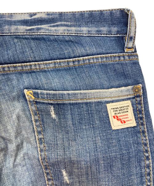 DSQUARED2（ディースクエアード）DSQUARED2 (ディースクエアード) ダメージ加工デニムパンツ インディゴ サイズ:46の古着・服飾アイテム