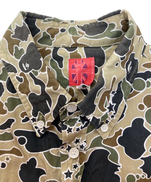 A BATHING APE（ア ベイシング エイプ）A BATHING APE (ア ベイシング エイプ) カモ柄半袖シャツ ベージュ サイズ:Lの古着・服飾アイテム