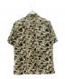 A BATHING APE (ア ベイシング エイプ) カモ柄半袖シャツ ベージュ サイズ:L：8000円