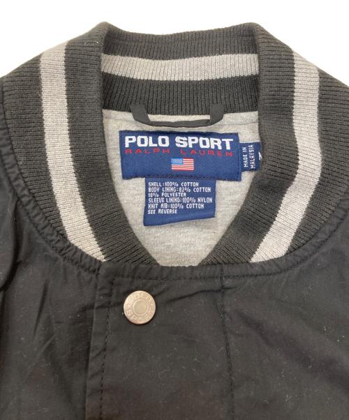 POLO SPORT（ポロスポーツ）POLO SPORT (ポロスポーツ) RL67 VERSITY JACKET ブラック サイズ:Mの古着・服飾アイテム