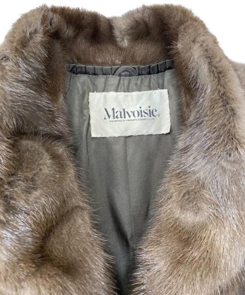 Malvoisie（マルヴォワジー）malvoisie (マルヴォワジー) ファージャケット ブラウン サイズ:13の古着・服飾アイテム