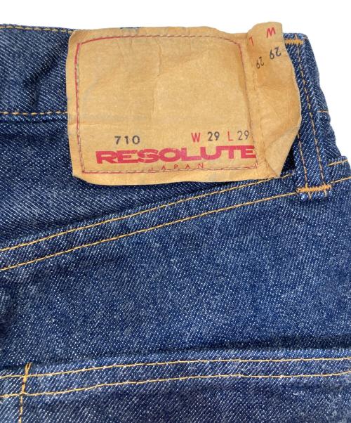 RESOLUTE（リゾルト）RESOLUTE (リゾルト) 710 デニムパンツ インディゴ サイズ:29の古着・服飾アイテム